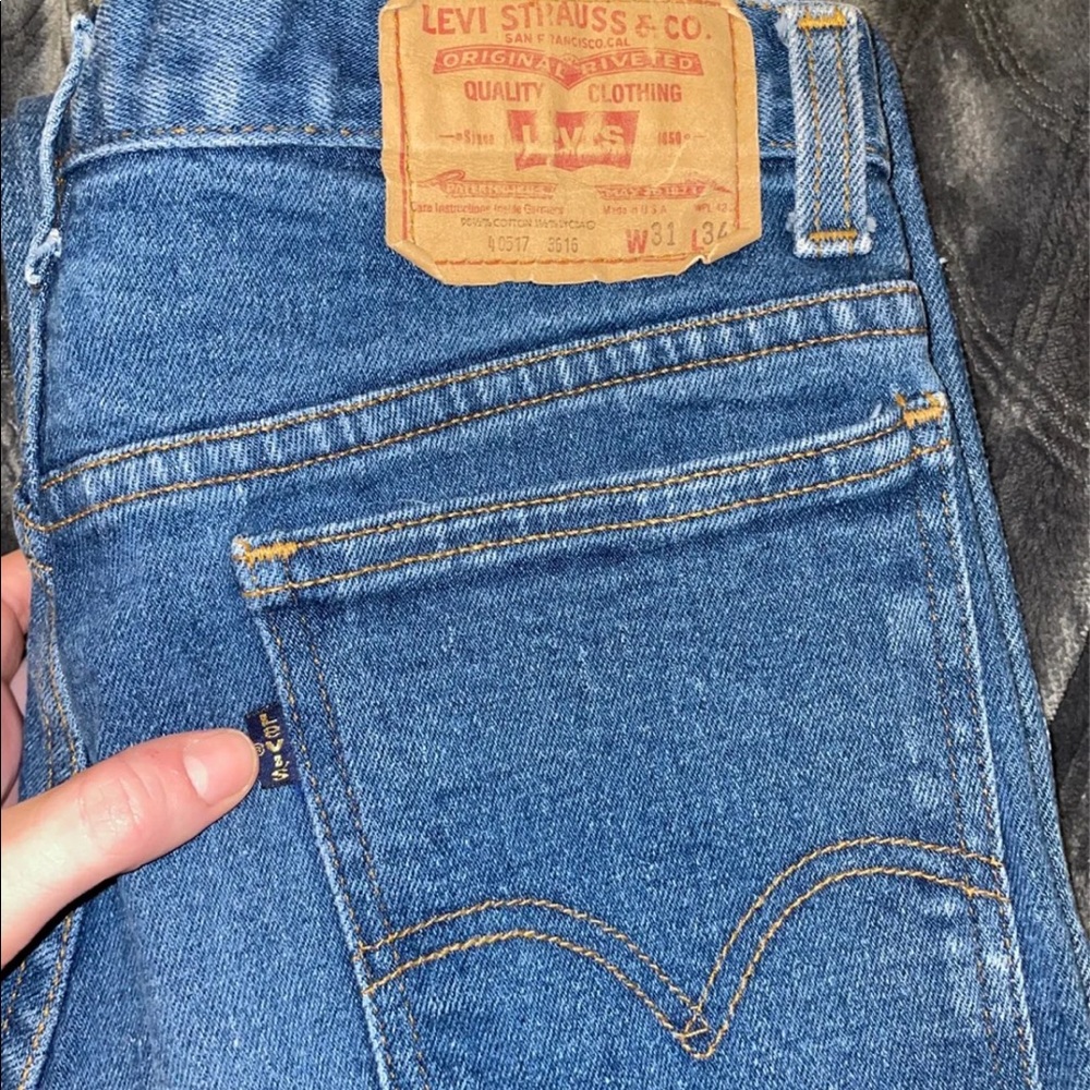 Vintage 70’s Levi’s Black and Gold Tag